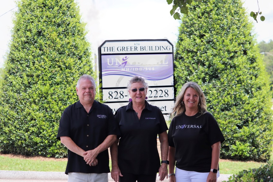Three staff members of Universal Mental Health Services in North Carolina.